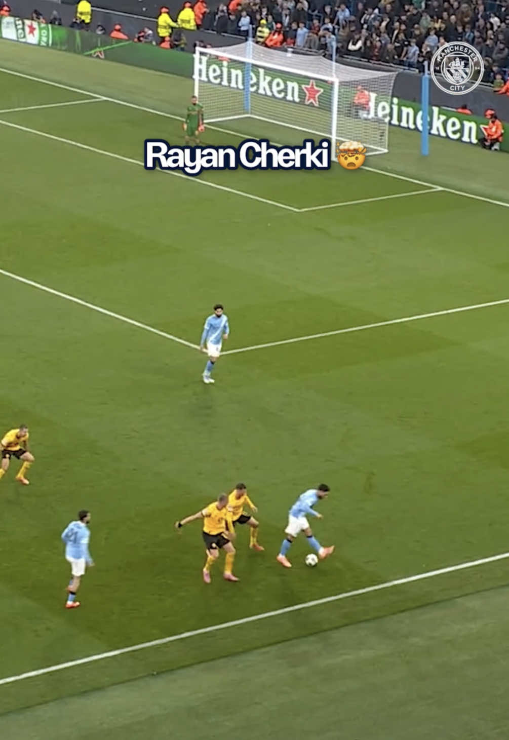 Calm under pressure 😮‍💨✨ #RayanCherki #ManCity #ChampionsLeague #Football 