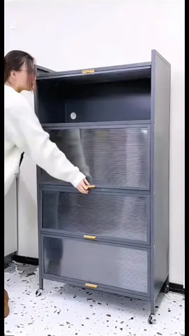 #ชั้นวางของในครัว #ตู้เก็บของในครัว #ตู้เก็บของในครัวแบบฝาพับ 