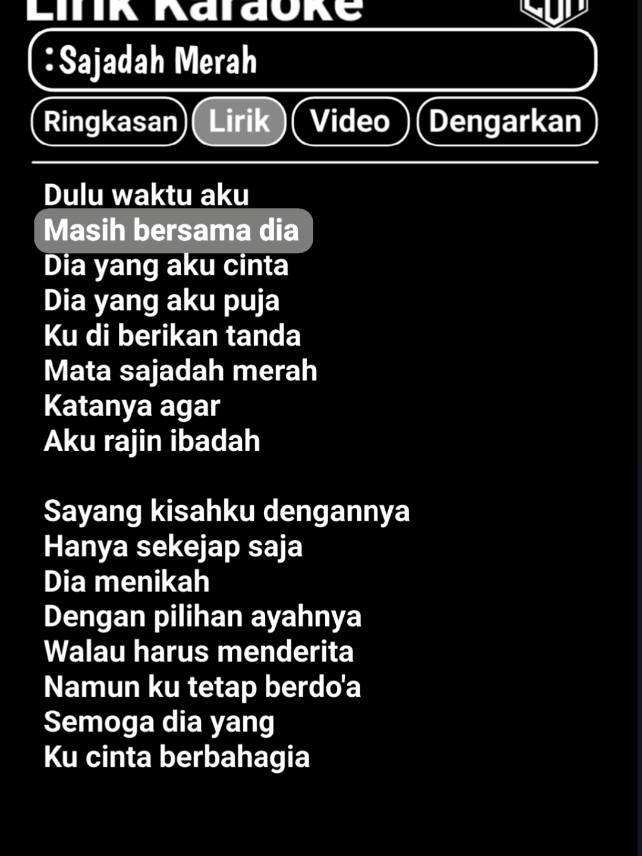 bagian:11 | Sajadah merah🎧🎼#liriklagu #karaoke #sajadahmerah #fyp #beranda 