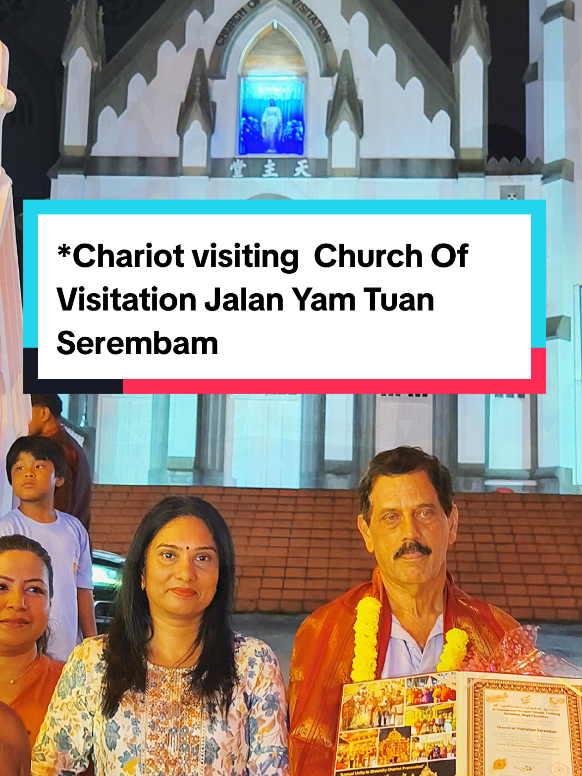 *Date : 30th Oct 2025 ( Thu)* *Sri Palanimalai Murugan Temple Temiang Seremban* *Unity In Diversity Chariot Procession* *Chariot visiting  Church Of Visitation Jalan Yam Tuan Seremban* Thank You  Temple Management  *Sri Palanimalai Murugan Temple Temiang Seremban Malaysia.