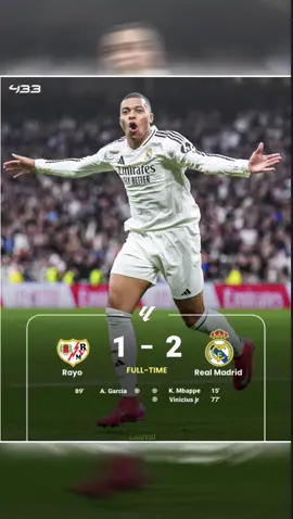 📌 Full time Rayo vs Real Madrid (1-2), menang tipis wakk🔥 . . . ini prediksi!!!! . . #realmadrid #rayovallecano #fyp #lwnftbll 