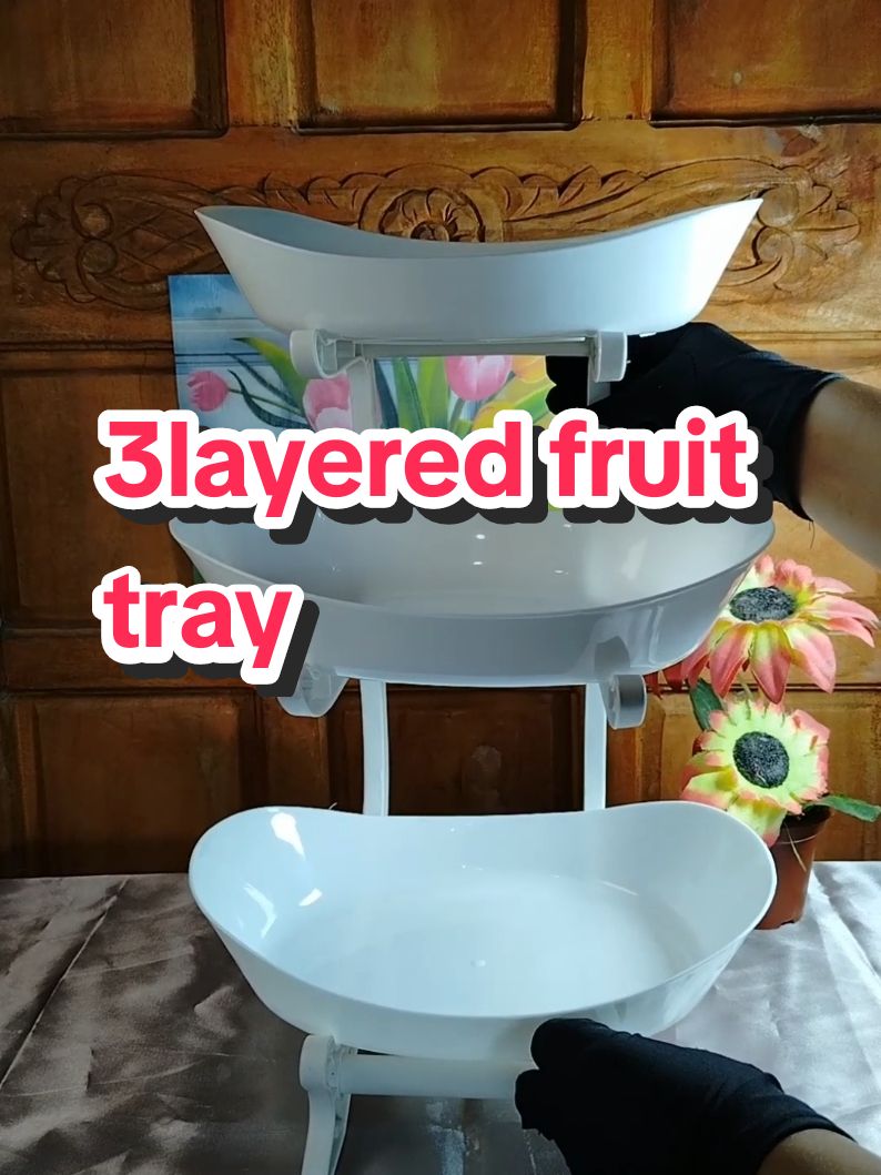 fruit tray 3layered #fruittray #3layeredfruittray  #3layerfruittray  #fruittrayfortable  #tray 