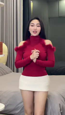 Áo len cổ cao phối lông #aolencaoco #aolen #thoitrangthudong 