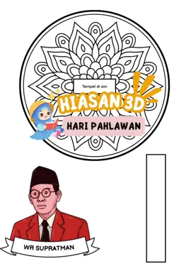 Berkreasi dan mengenal nama-nama pahlawan 🤩 #haripahlawan #lkpdharipahlawan #seni3d 