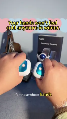 These are like having hot stones with an on and off switch. It's ggreat for those chilly days when your hands get cold and you don't wannawear gloves or maybe the gloves just aren't enough. You tap and hold to to tim them on and within seconds your hands are nice and cozy. There's three temperatures so you can get them really toasty. When you're ready to turn them off just tap and hold and you can snap them together foor easy storage. #handwarmers #winteressentials #founditontiktok #handwarmers #warmhands 