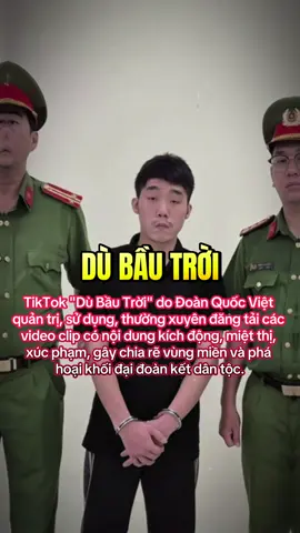 Sau 'Tàng Keng Ông Trùm', Công an TP.HCM tiếp tục bắt TikToker 'Dù Bầu Trời' TikTok 