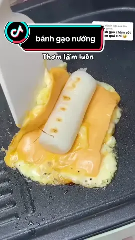 Trả lời @Kim Sang (cute )  trời lạnh lạnh ăn bánh gạo nướng 🤤🤤🤤 #ancungtiktok #mukbang #banhgao 