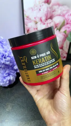 Kem ủ tóc keratin giúp phục hồi tóc khơ xơ hư tổn #minhhgiadung #kemutoc #chamsoctoctainha #namnung 