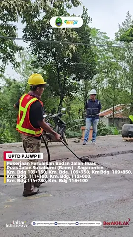 Perbaikan ruas jalan Baros - Sagaranten, Kab Sukabumi