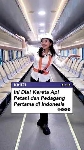𝗜𝗻𝗶 𝗞𝗲𝗿𝗲𝘁𝗮 𝗞𝗵𝘂𝘀𝘂𝘀 𝗣𝗲𝘁𝗮𝗻𝗶 𝗱𝗮𝗻 𝗣𝗲𝗱𝗮𝗴𝗮𝗻𝗴 𝗣𝗲𝗿𝘁𝗮𝗺𝗮 𝗱𝗶 𝗜𝗻𝗱𝗼𝗻𝗲𝘀𝗶𝗮 👏🏻 Wih, ada lagi nih, gebrakan inovasi dari KAI dan tim Balai Yasa Surabaya Gubeng. Ini dia, kereta khusus petani dan pedagang pertama yang beroperasi di Indonesia. 😎 Yup, kalian nggak salah denger kok! FYI, kereta ini merupakan hasil modifikasi dari kereta bisnis dan ekonomi 106 tempat duduk. 🫶🏻 Mau tau, apa aja sih, yang ada di dalam kereta khusus petani dan pedagang ini? Simak videonya, yagesya! 👌🏻 Kalian udah tau belum, kereta ini bakal beroperasi di rute mana? Tulis di kolom komentar yuk! 👇🏻 Published on: 8 November 2025 | 17.00 WIB #KAI121  #KeretaPetanidanPedagang  #AyoNaikKereta  #KeretaApi 