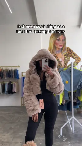it’s fur season again.  🔍 Cropped Faux Fur Coat with Detachable Hoodie  #fauxfurcoat #furjacket #fallfashion #fashiontiktok #outfitinspo #mabelloveco 