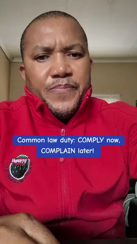 COMPLY now COMPLAIN later... 