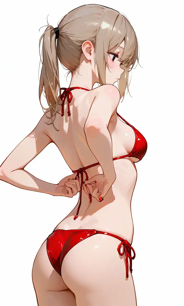 #AIイラスト #aiillust #水着 #ポニーテール  DLsite⇛https://x.gd/TMPDj