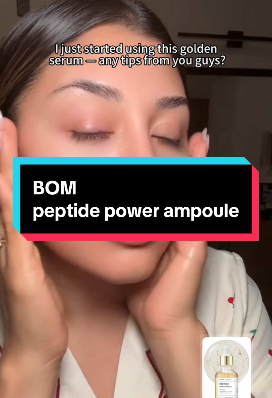 I’m using this golden serum today — any product combos you recommend?#fyp#skincareroutine #antiagingbeauty #goldserum #youthfulskin #skincarehack#HotOnTikTokBOM#BOMGoldSerum#halloweenglow