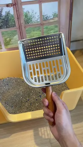 ที่ตักทรายแมวสแตนเลสมีประโยชน์จริงๆ#แมว 