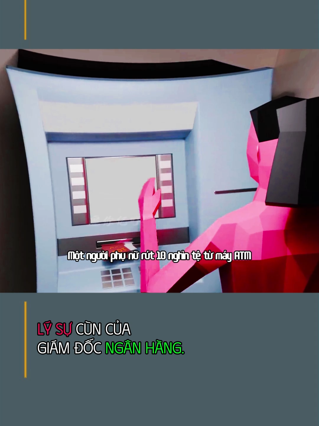 Lý sự cùn của giám đốc ngân hàng.