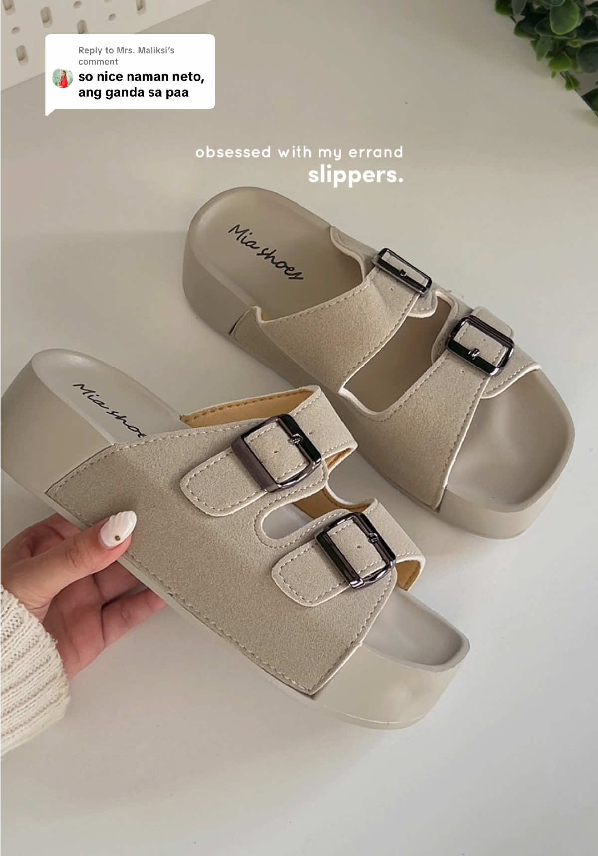 Replying to @Mrs. Maliksi ganda nito pang everyday slippers #slippersforwomen #twostrapsandals #sandalsforwomen #wedgeslippers #slippers 