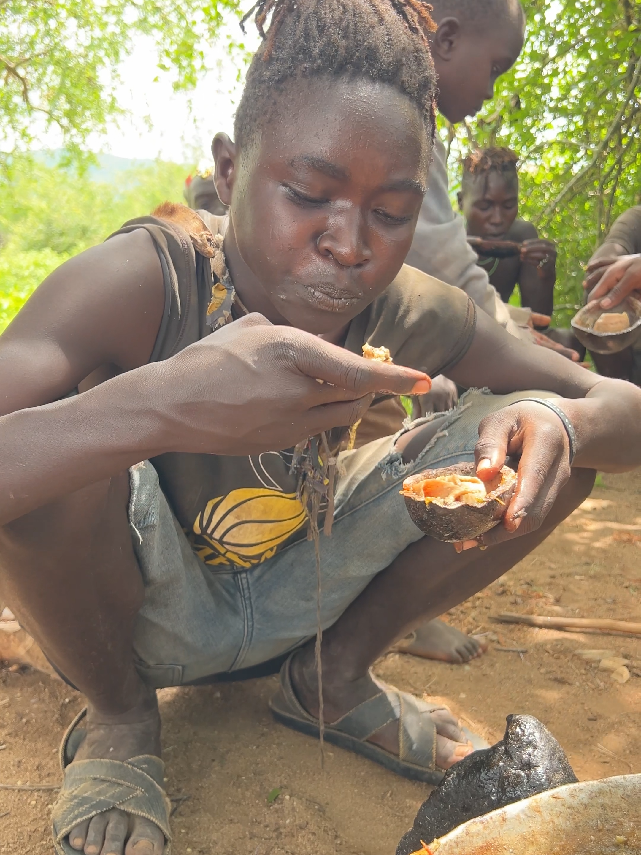 Real Jungle Meal #africa #hadzabe