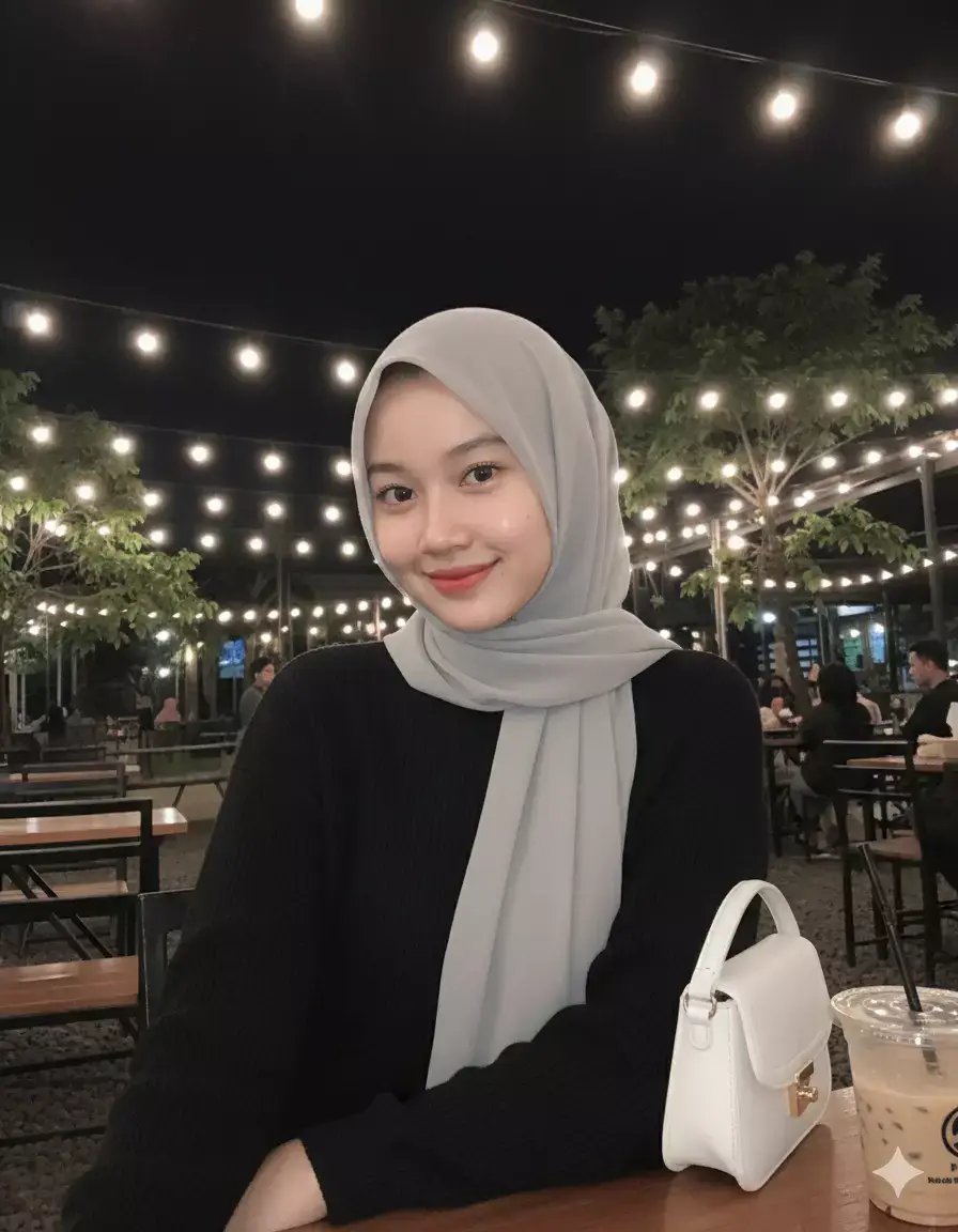 prompt 👇🏻  #editfoto #cafe #fotocantik #ai #fypdong 