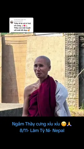 Trả lời @thaothanh2707 biểu cảm Thầy dễ thương quá trời quá đất 😊😊🙏 #xuhuong #thichminhtue #gaimienque ☘️🌸