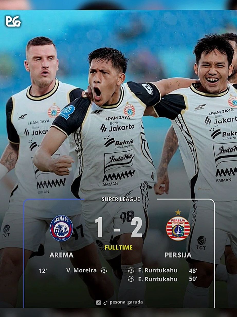 Lapor Ketua‼️Persija Berhasil Membawa Pulang 3 Poin Setelah Mengalahkan Arema 1-2🔥 - - - - - #fulltime #kemenangan #persija  #arema #superleague #fyp #pesonagaruda 