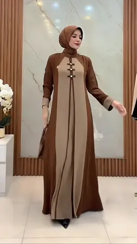 Raneva Dress Khusus buat kamu yang suka gamis polos simple casual dan elegant