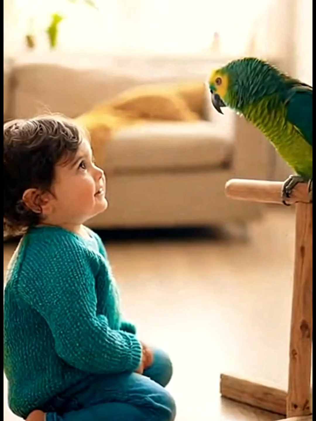 Balita & Beo Hafalan Bareng 😍🦜  #cutebaby #funnyparrot #wholesomemoment #adorableduo #viralvideo #heartwarming