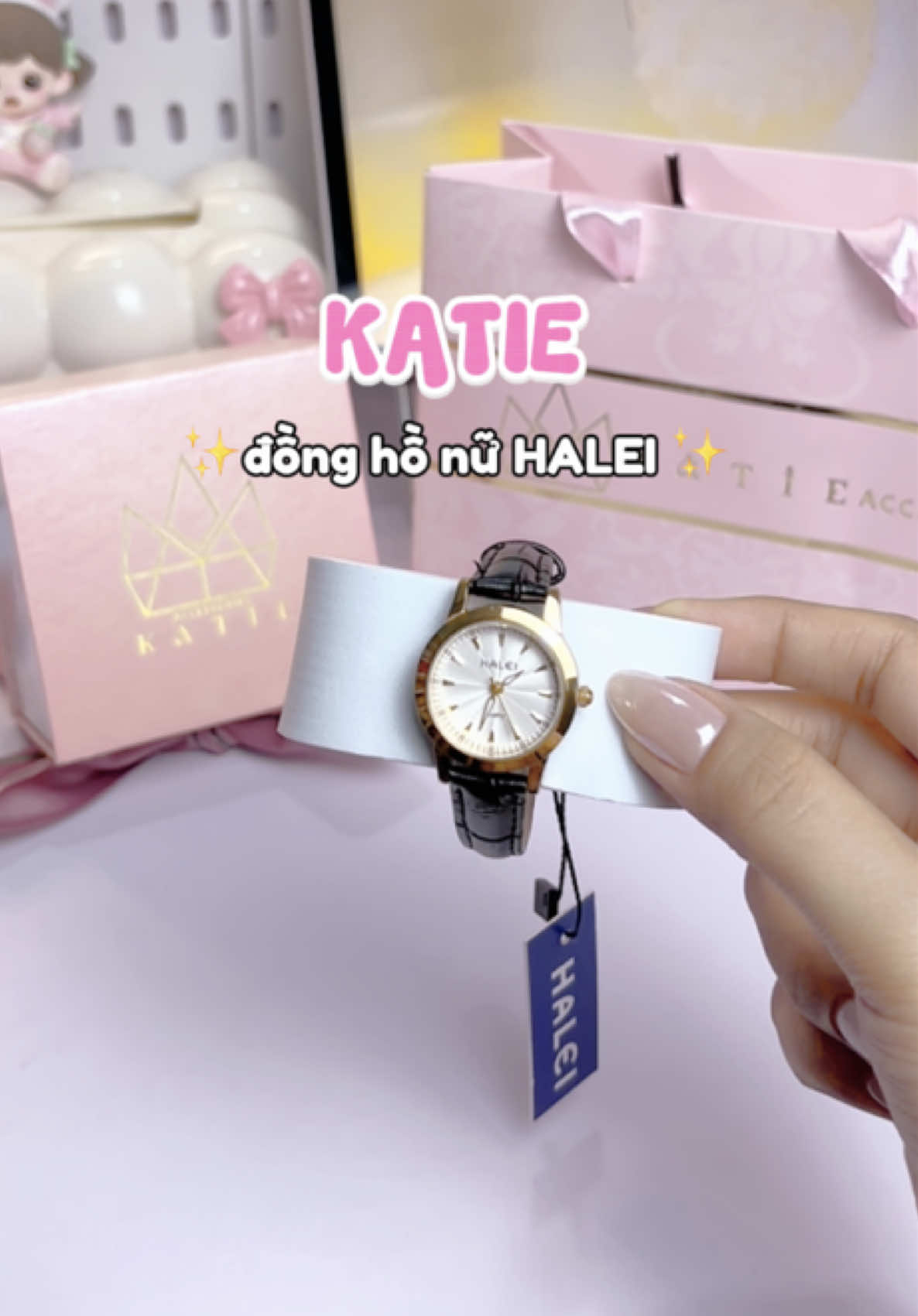 Đồng hồ nữ HALEI mang đi chơi, đi tiệc, đi làm đều xinh ✨#donghonu #donghohalei #katie #quatangnguoiyeu #xuhuong 