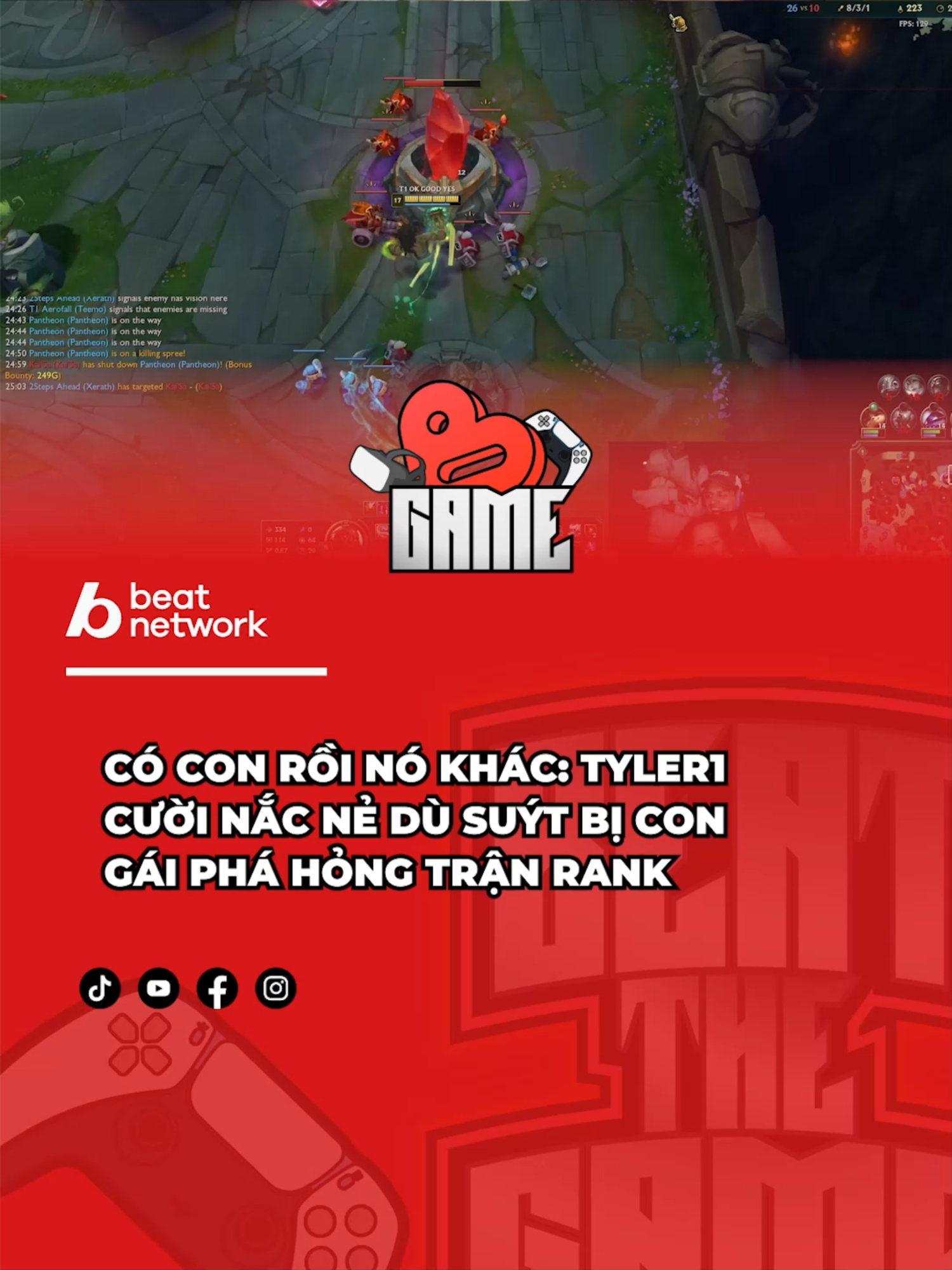 Giống nhau thật sự #beatthegame #BEATNetwork #beatvn #GamingOnTikTok #lmht #tyler1 #gaming