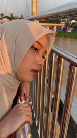 Sunset jembatan gentala🥰 #gentalaarasy #jambi #sunsetlover 