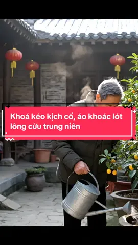 Khoá kéo kịch cổ, áo khoác lót lông cừu trung niên #aokhoacnam #aokhoacbo #aokhoactangbo