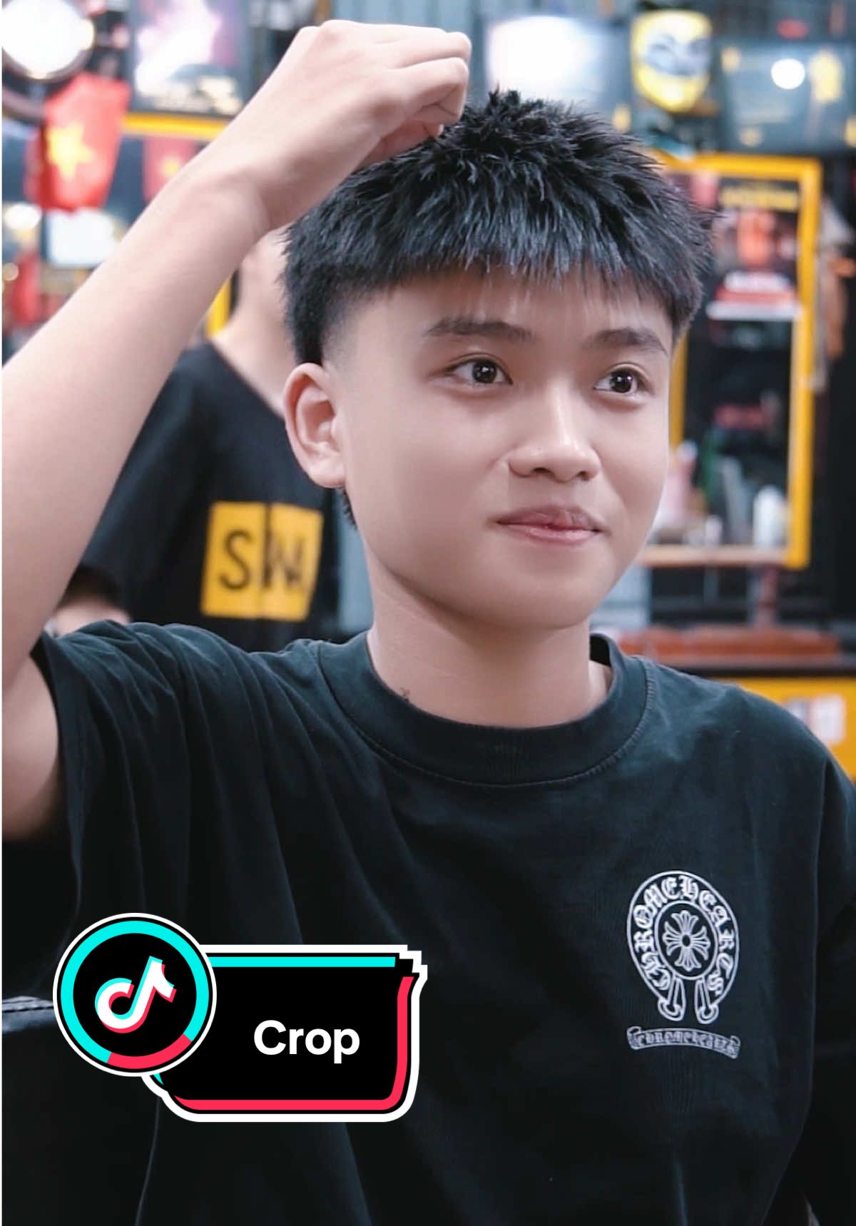 Kiểu tóc Crop trẻ trung, năng động cho anh em😎 #phongbvb #phongbvbcantho #tocnamdep 