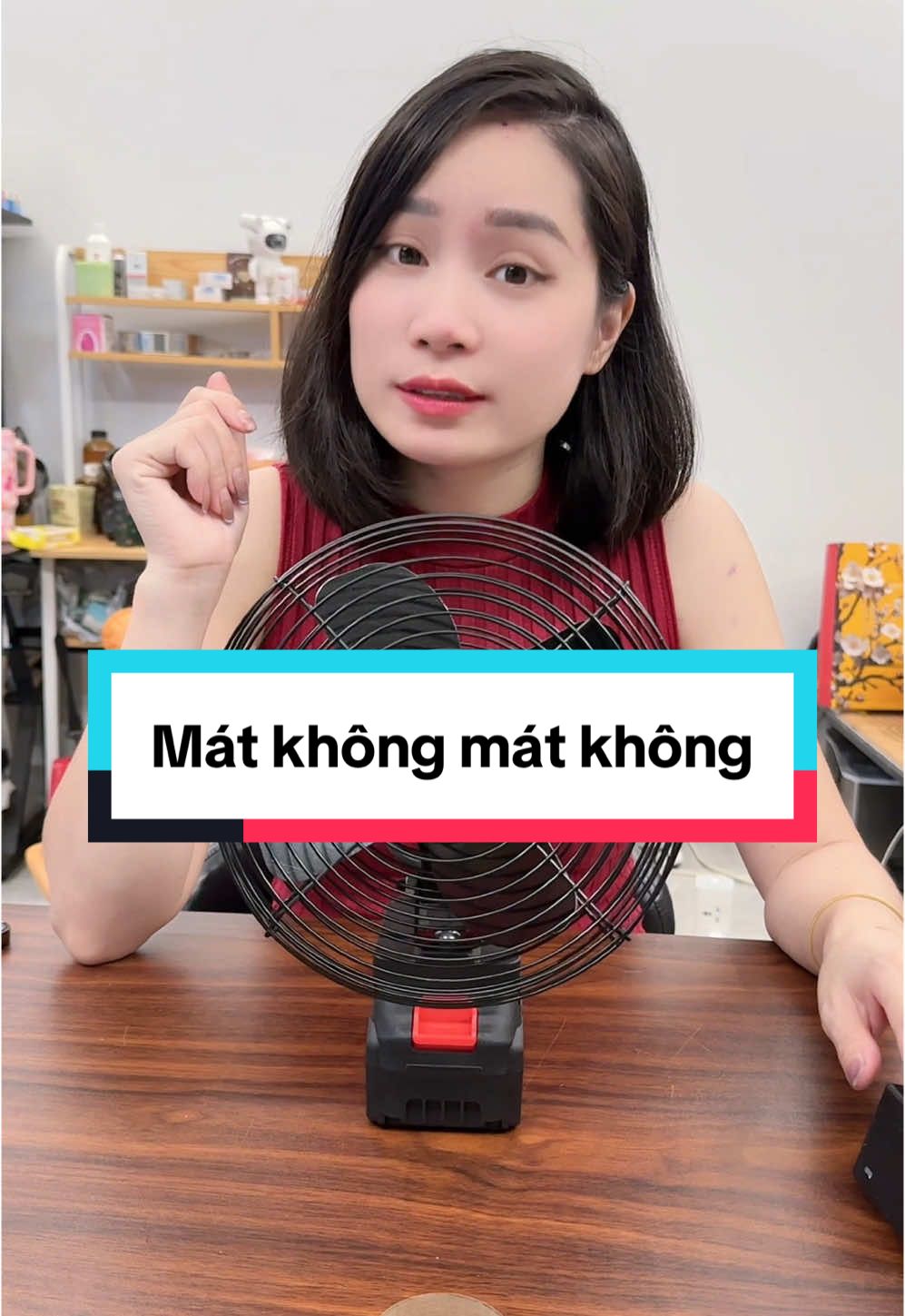 Mát không mát không #quat#quatmini #quatminitichdien #xuhuong 