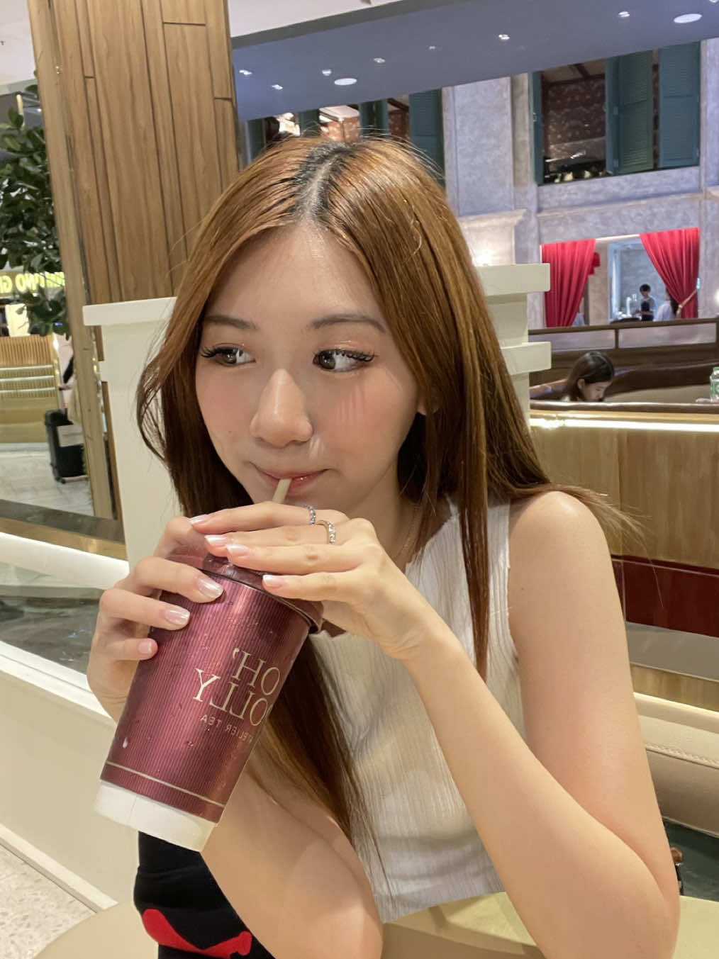 ไปลองกานน🧋🩷✨ #OhPollyAtelierTea  #PollyAesthetic #ArtOfTea 