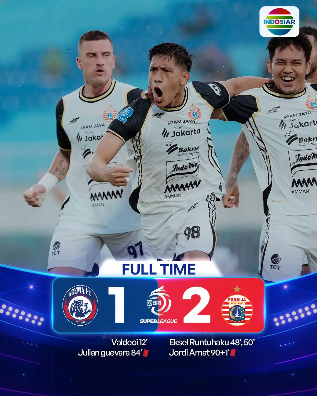 Macan Kemayoran curi tiga poin di kandang Singo Edan🔥 #BRISuperLeague #IndosiarSports #IndosiarRumahSepakbolaIndonesia #Arema #Persija 