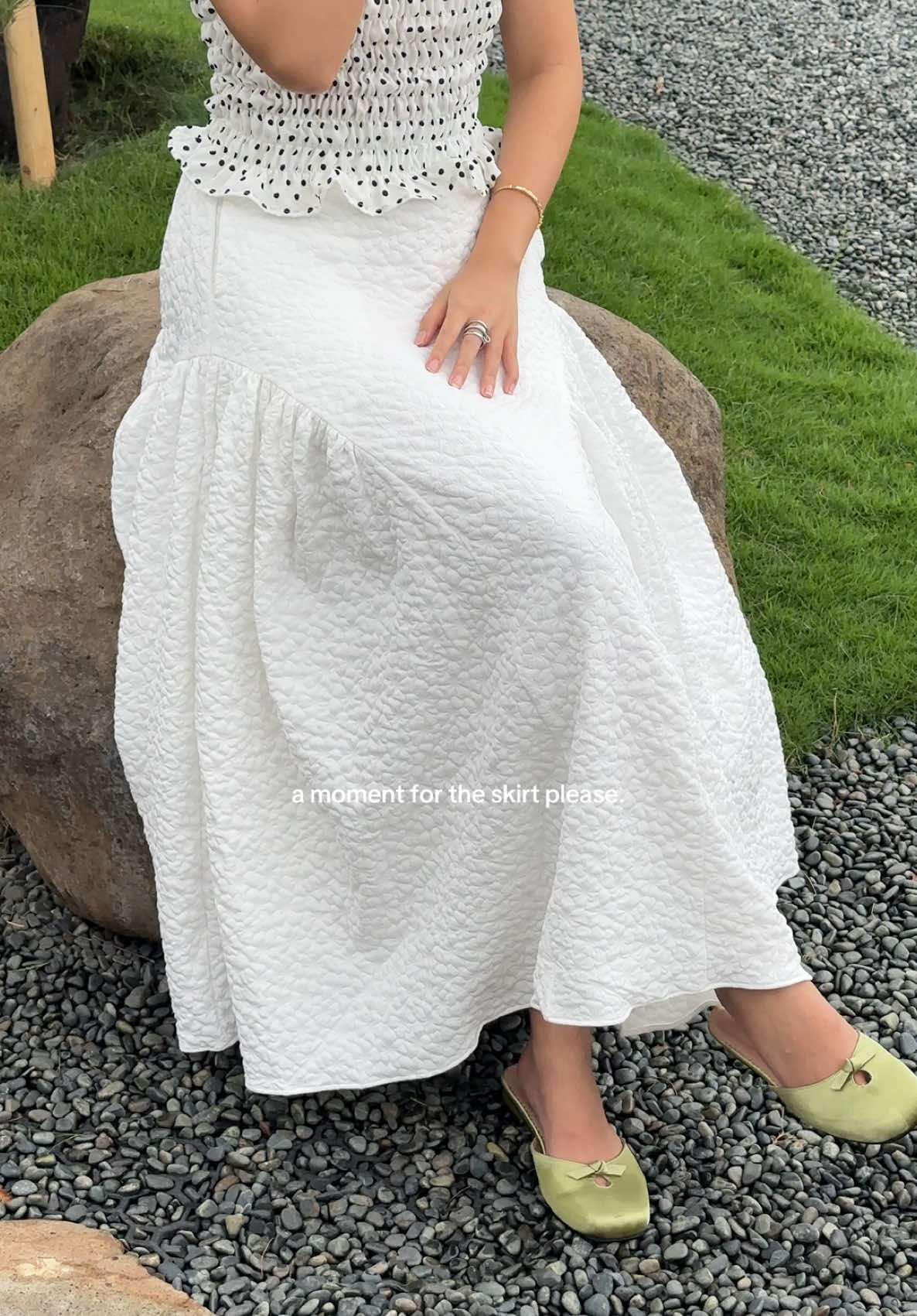 this skirt serves without trying @YOURPAFON #wrapinpafon #outfitinspo #fitcheck 