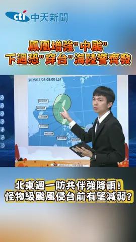 鳳凰增強為中颱下週可能侵台?#颱風 #鳳凰 #中颱 #下雨 #風 #雨 #台灣 #氣象