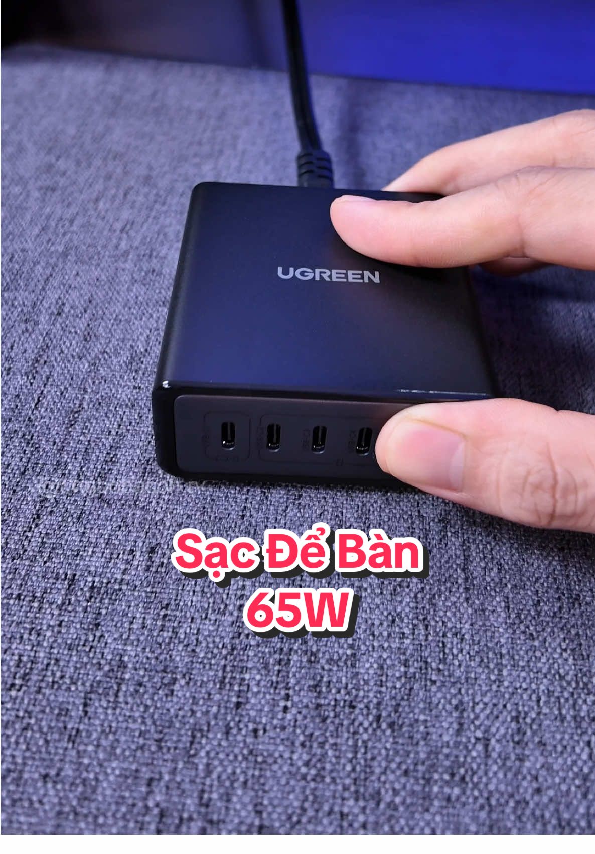 Bộ sạc đa cổng 65W để bàn cực xịn của Ugreen #ongbobaconreview #LearnOnTikTok 