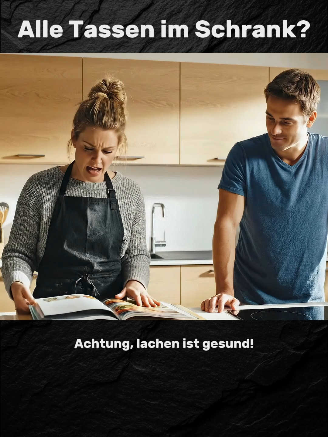 Achtung, lachen ist gesund! 🍴 Kochen nach Rezept ist nichts für mich! #comedy Kochen nach Rezept ist einfach... wenn man alle Tassen im Schrank hat! 😂 Aber was, wenn man so viele Tassen braucht? Der wahre Grund, warum manche Leute nicht kochen können! #humor #lustig #witzig #ki #ai #komik #komisch #lachen #lachenistgesund