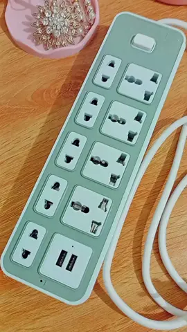 Extension Universal outlet socket plug with switch usb cable #fyp #extension #budgetfriendly 