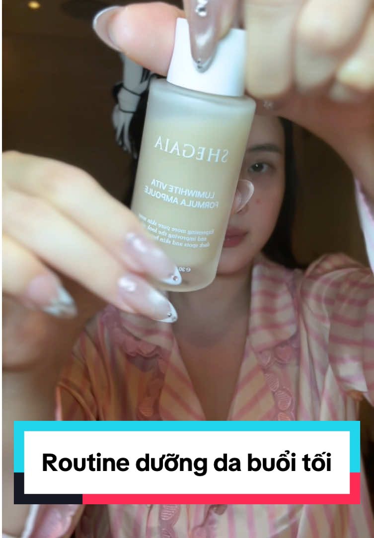 Routine dưỡng da buổi tối để sáng hôm sau thức dậy có ngay làn da bóng khoẻ mịn màng #ngocbeauty #xuhuong 