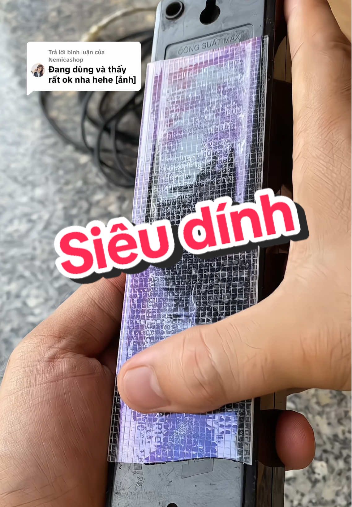 Trả lời @Nemicashop Băng Keo Nano 2 mặt Siêu Dính #bangkeonano #bangkeonano2mat #bangkeonanosieudinh #duongriviu 