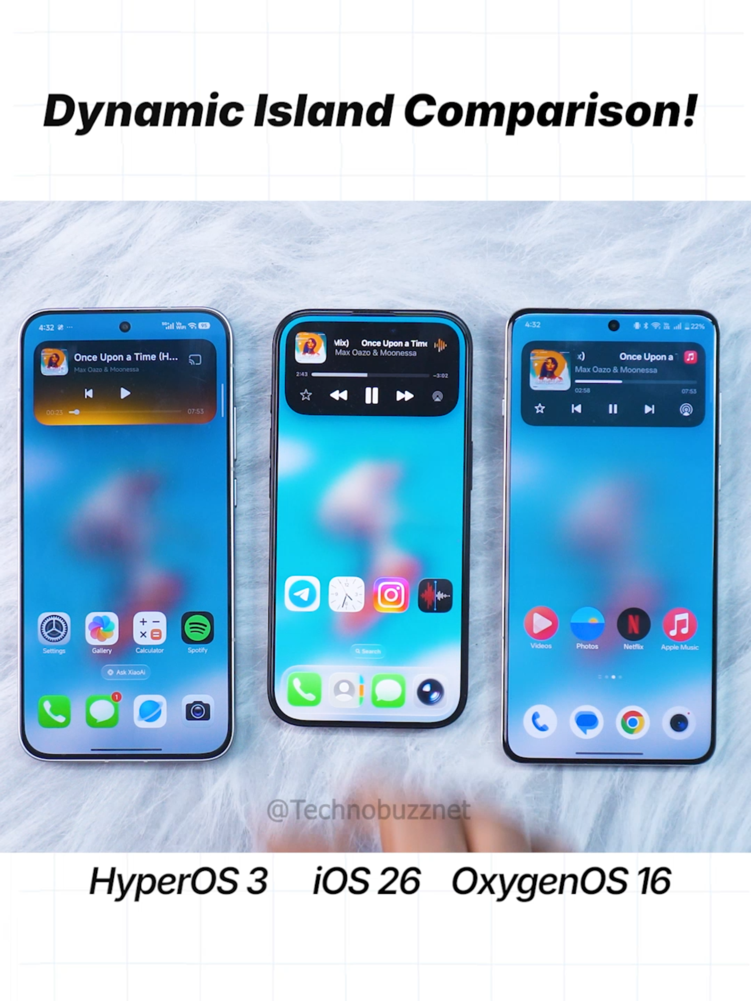 🔥 Dynamic Island Comparison! 🔥  HyperOS 3 vs iOS 26 vs OxygenOS 16 — which one nailed it better? 👀 Apple may have started it… but Android’s catching up fast! ⚡ From animations to integration — every OS brings its own twist. So, which one looks smoother to you? 😍 #DynamicIsland #HyperOS3 #OxygenOS16 #iOS26 #Android #iPhone #TechComparison #SmartphoneUI #AppleVsAndroid #HyperOS #OnePlus #Xiaomi #MobileTech #Customization #UserInterface #TechDesign #AndroidUI #iOSDesign #TechBattle