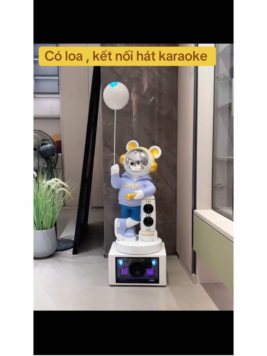 Gấu decor nghe nhạc , hát karaoke , chiếu đèn ngàn sao , đáng để chi tiền ạ #decor #tiktok #nhadep #yeubepnghiennha #vairal 
