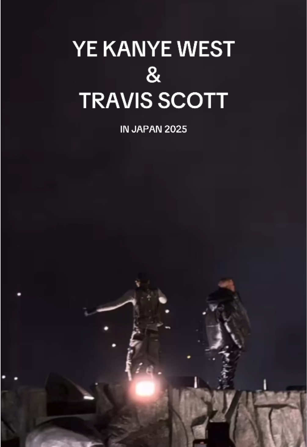 YE KANYE WEST TRAVIS SCOTT JAPAN CIRCUS MAXIMUS CONCERT #ye #kanyewest #travisscott #circusmaximustour #japan 