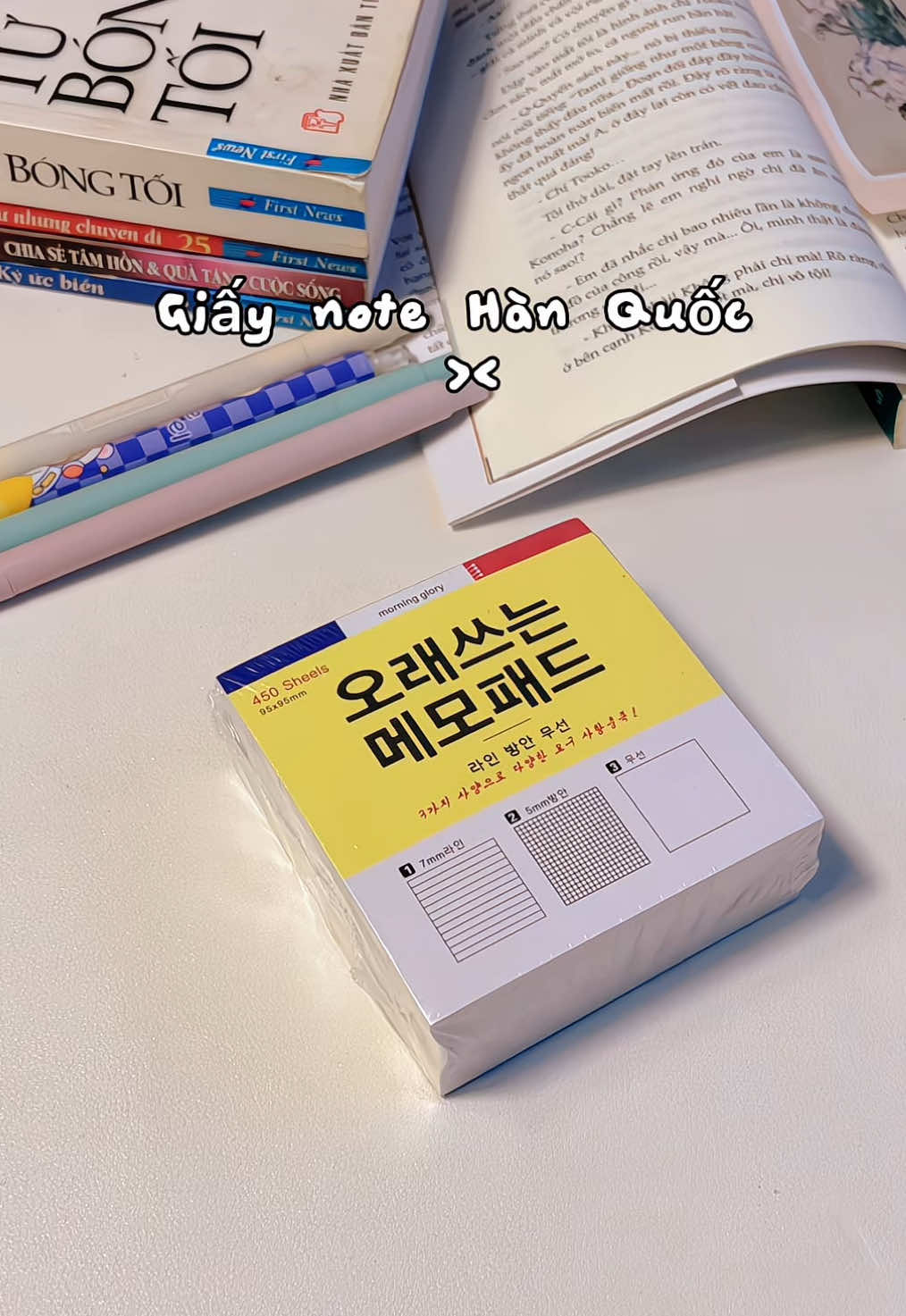 Giấy note chà bá ngỡ cục gạch á ^^ rinhh một lần dùng cả năm lunn nhennn #giaynote #giaynotehanquoc #note #giayghichu #xuhuong 