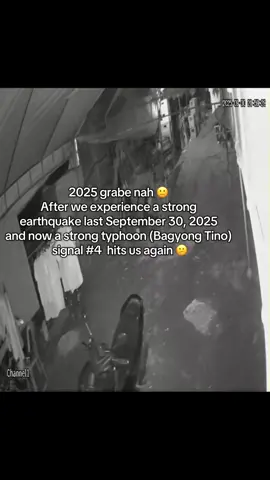 2025 grabe nah 🙁 After we experience a strong earthquake last September 30, 2025 and now a strong typhoon signal number 4 hits us again 😕 #tinoph #earthquake #cebu #bagyongtino #fyp 