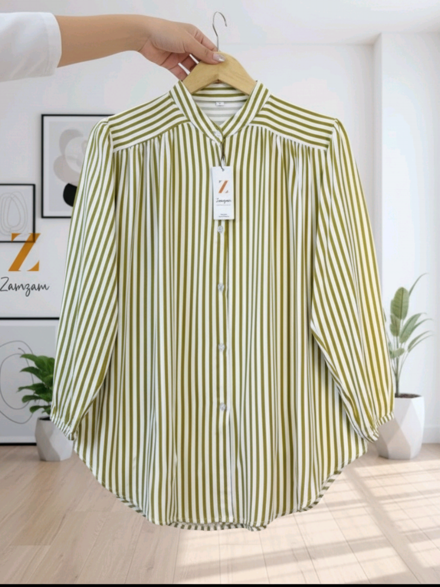 Azura kemeja salur kemeja wanita atasan wanita blouse kemeja salur #atasanwanita #blouse #ootdfashion #kemejawanita #blousewanita 