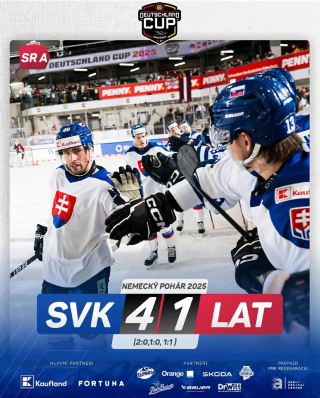 Druhé víťazstvo🔥 Ďalší poctivý tímový výkon, vynikajúci brankár a ďalšie tri body vo vrecku. Dnes sme v Landshute zdolali Lotyšsko a sme na výbornej ceste obhájiť triumf na Nemeckom pohári. 🔜🏆 Ďalšie dva góly na turnaji pridal Matúš Sukeľ, po hetriku proti Rakúsku ich má na konte už 5! 👏 Gólový film: ⚫️P. Cehlárik ⚫️M. Ivan  ⚫️M. Sukeľ  ⚫️M. Sukeľ Zajtra od 14.45 nás čaká domáce Nemecko. Držte palce, veríme, že triumf sa nám podarí obhájiť 💪 . . . #foryoupage #fyp #vkazdomznasjeNitra #slovensko #fanpagehknitra💙🤍 