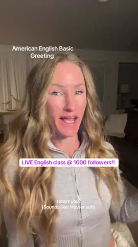 Learn English LIVE with me! #live #englishclass #englishlanguage #sayhi #greetings